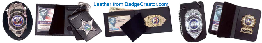 Leather accessories for your badge from AFI