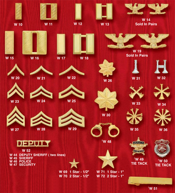 Stock collar insignia Stock collar insignia